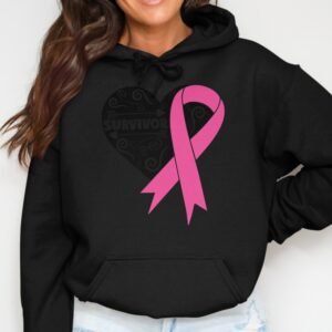 Breast Cancer Survivor Pink Ribbon Hoodie