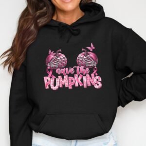 Save the Pumpkins Breast Cancer Awareness Hoodie