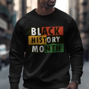 Black History Month Pan-African Colors Sweatshirt