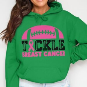 Tackle Breast Cancer Football Awareness Hoodie