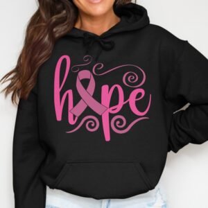 Hope Pink Ribbon Breast Cancer Awareness Hoodie