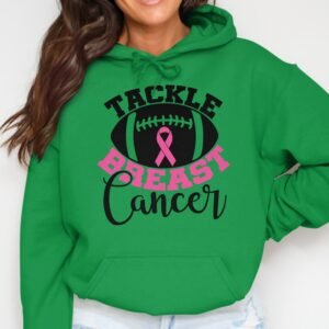 Tackle Breast Cancer Football Awareness Hoodie