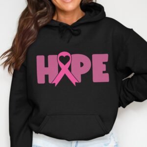 Hope Pink Ribbon Breast Cancer Awareness Hoodie