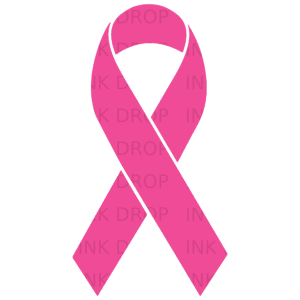 Breast Cancer Awareness Pink Ribbon Digital Graphic