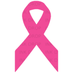Pink Ribbon Breast Cancer Awareness Digital Graphic